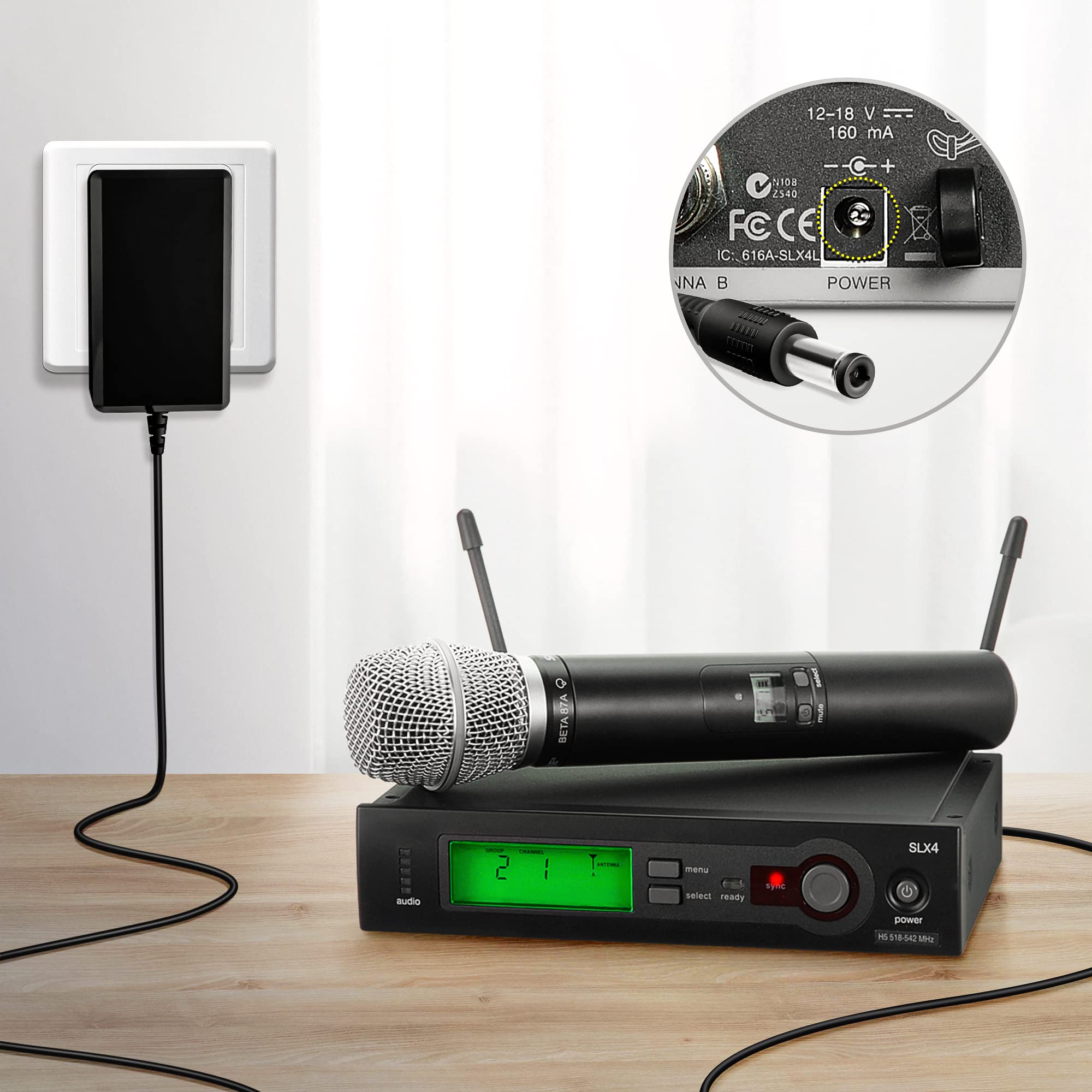 Amazon.com: PwrON Compatible AC Adapter 12V Replacement for Shure